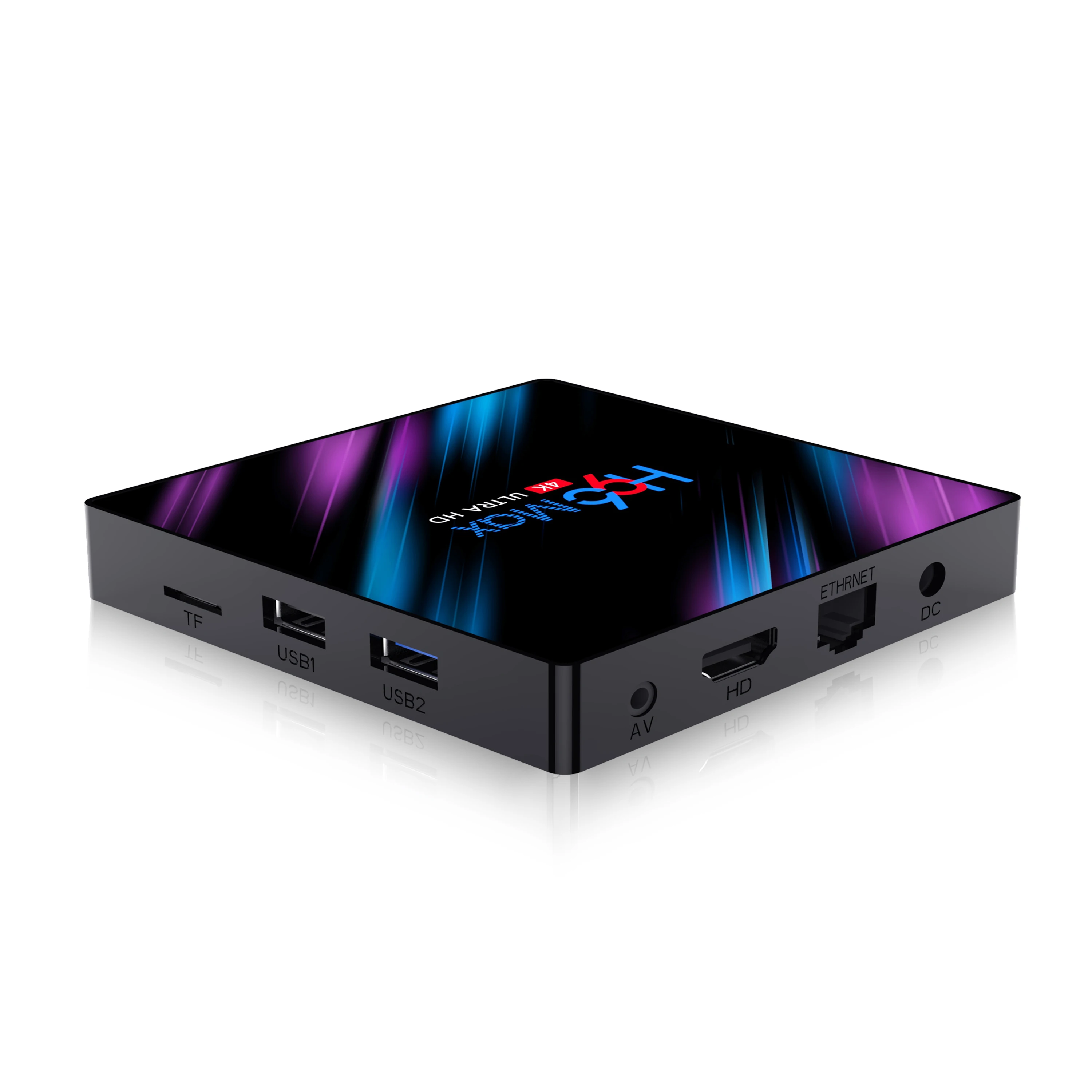 

H96 Max 3318 Android 10 Quad-Core RK3318 EMMC 64GB rom 4g ram Video game Android tv box H96MAX