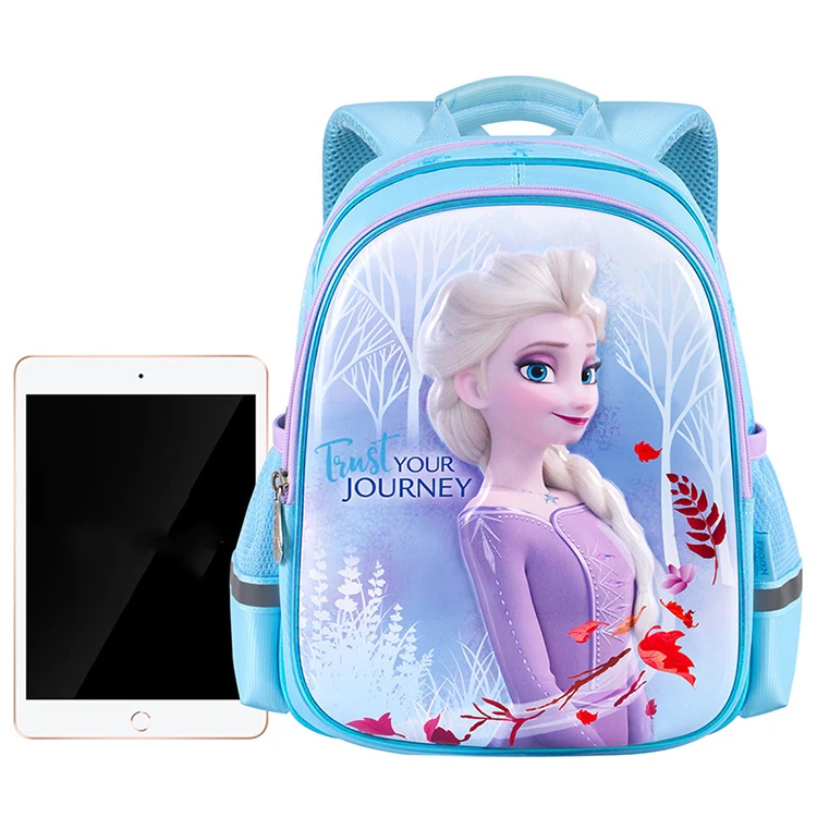 

New Product Hot Sale Durable Kindergarten Anna Elsa Backpack, Blue