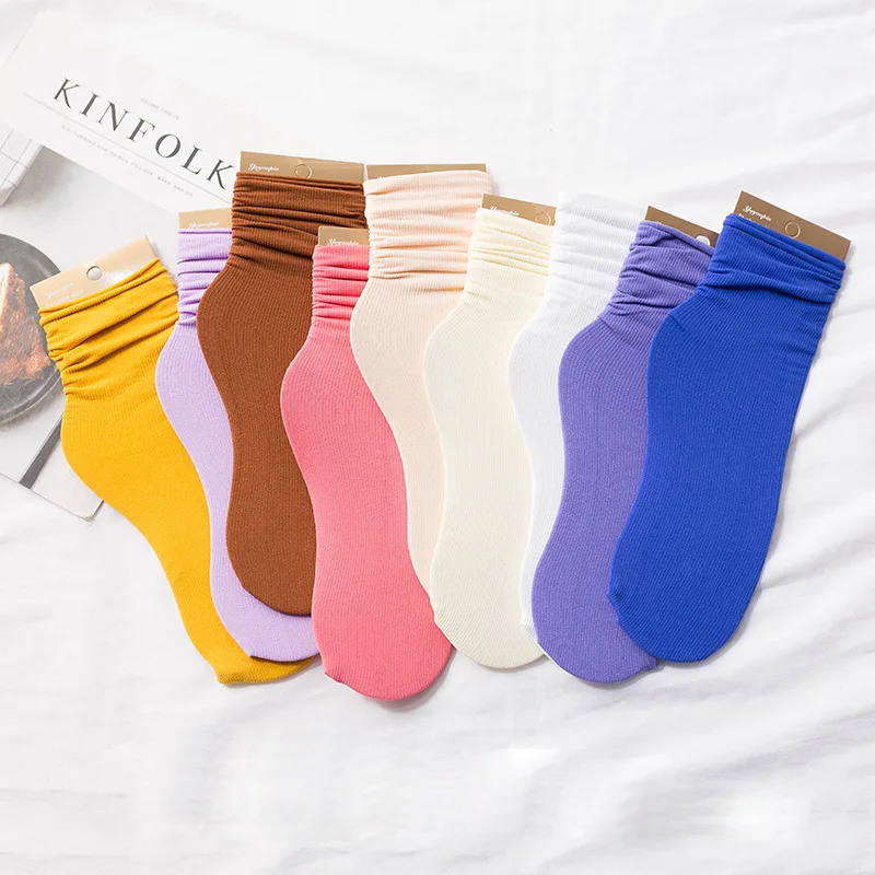 

Crew Plain White Gray Black Breathable Cotton Dress Solid Business Custom Knit Cotton Ribbed Socks for Women
