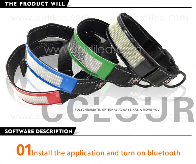 product-AIDI-Latest design APP control led dog collar with displau in different language-img