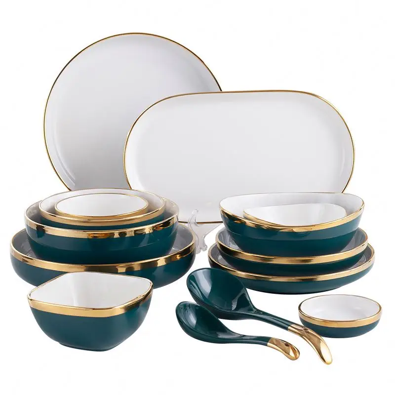 

Made In China New Arrival Popular Products stoneware dinnerware Family, Green