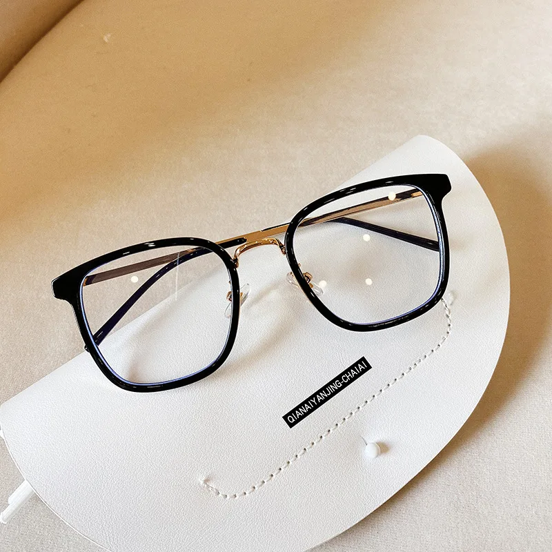 

Metal Transparent Glasses Spectacle Frame Women Stylish Optical Frames Anti Blue Light Eyewear