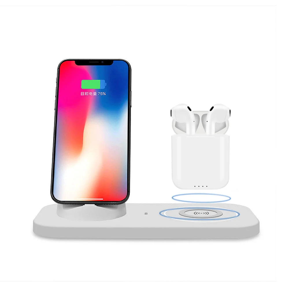 

Wireless charging 2020 hot selling universal mobile phone charger fast charging can be customized wireless charger mobile power, White, support color customization