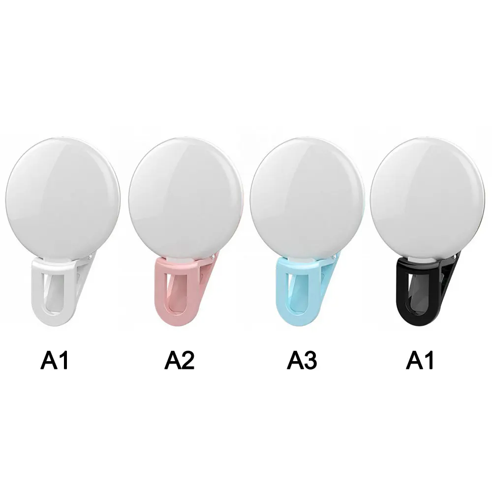 

Hot New Makeup Enhancing Fill Light Portable Selfie Flash LED Clip-on Mobile Phone Selfie Light Night Self-timer Lamp