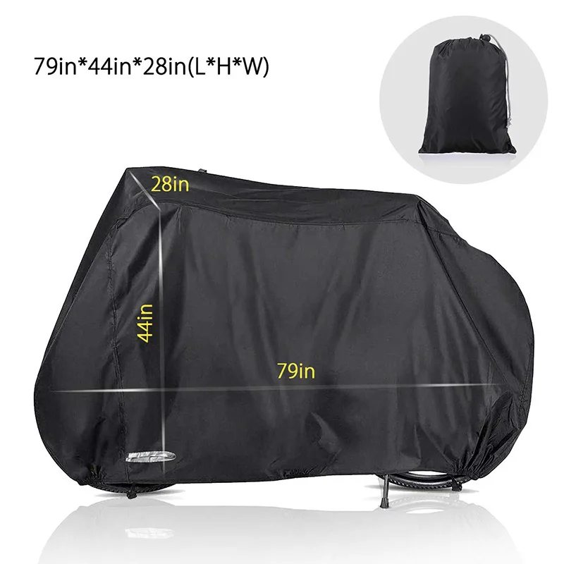 

High quality heavy duty waterproof bike cover, Black