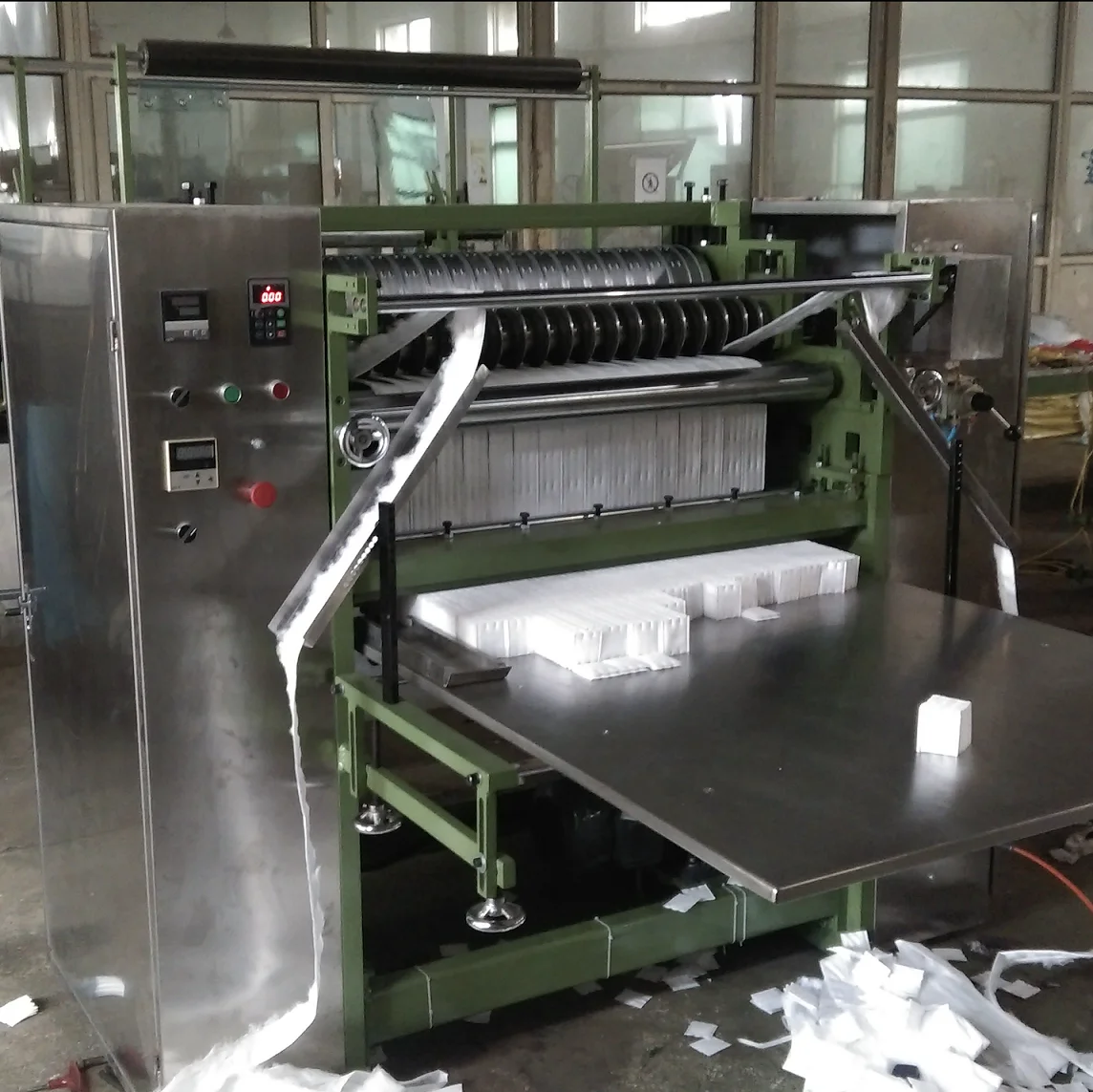 
new hand type cosmetic and makeup cotton pad making machine 