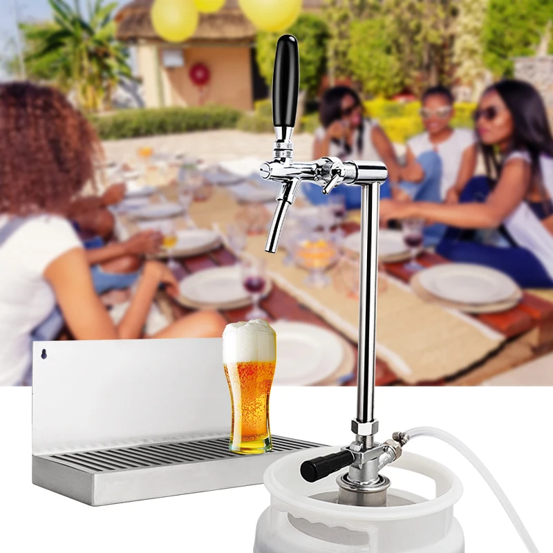 Vertical Beer Tap Pole Keg Coupler Adapter Conversion Kit Kegerator Tap Dispenser With G5/8