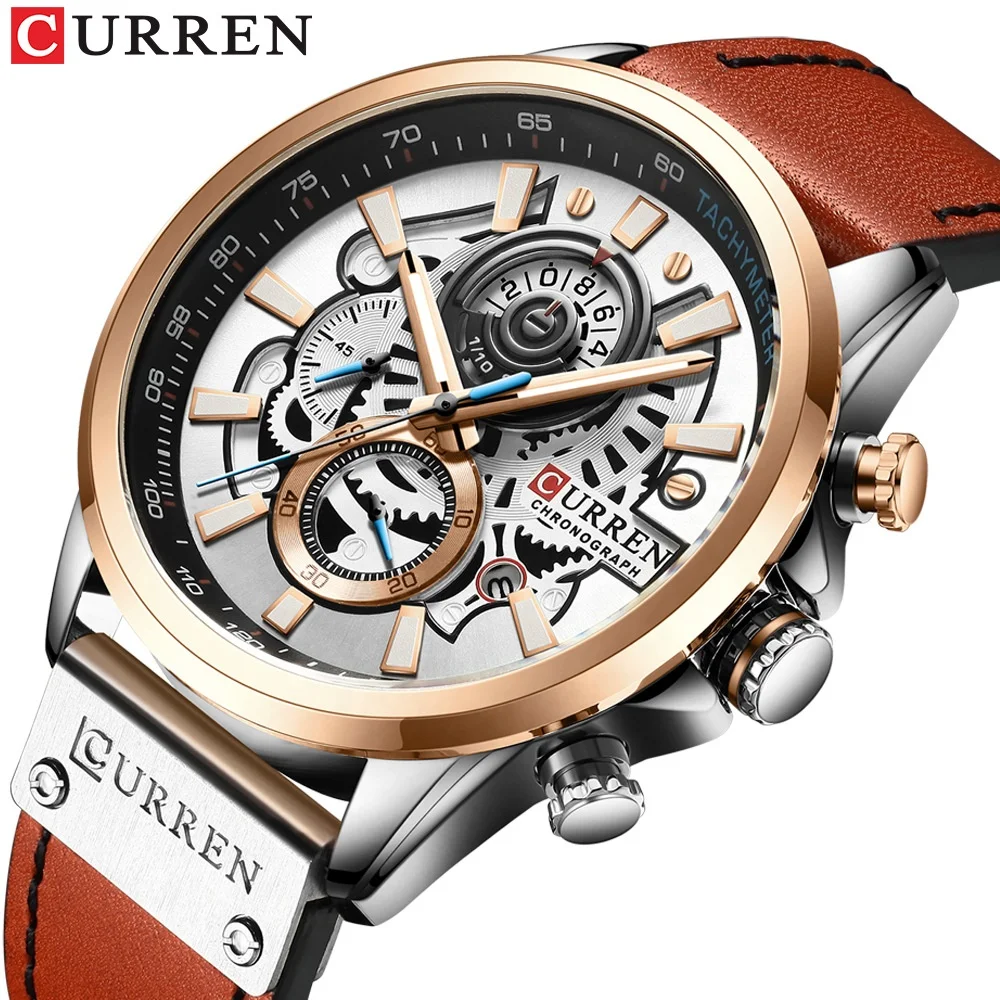 

Curren 8380 Sports Quartz Chronograph Curren Watches Men Wristwatch Relojes Curren Hombre