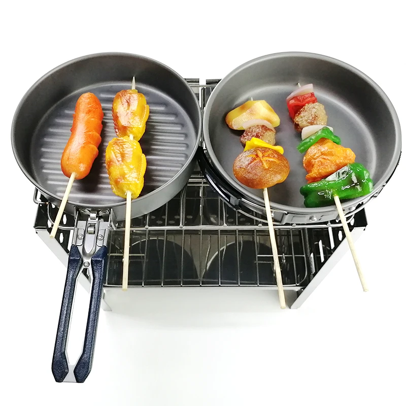 Eco Star Mini Folding Portable Stainless Steel Indoor And Outdoor Wok