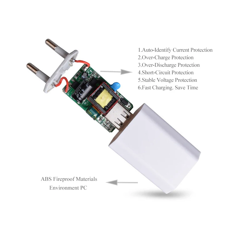 5V 1A EU/US Plug USB Wall AC Power Adapter Travel Charger For Iphone Samsung Charger Phone