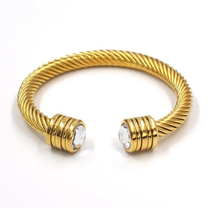 

Vintage Style Punk Gold Plated Bracelet Stainless Steel Jewelry