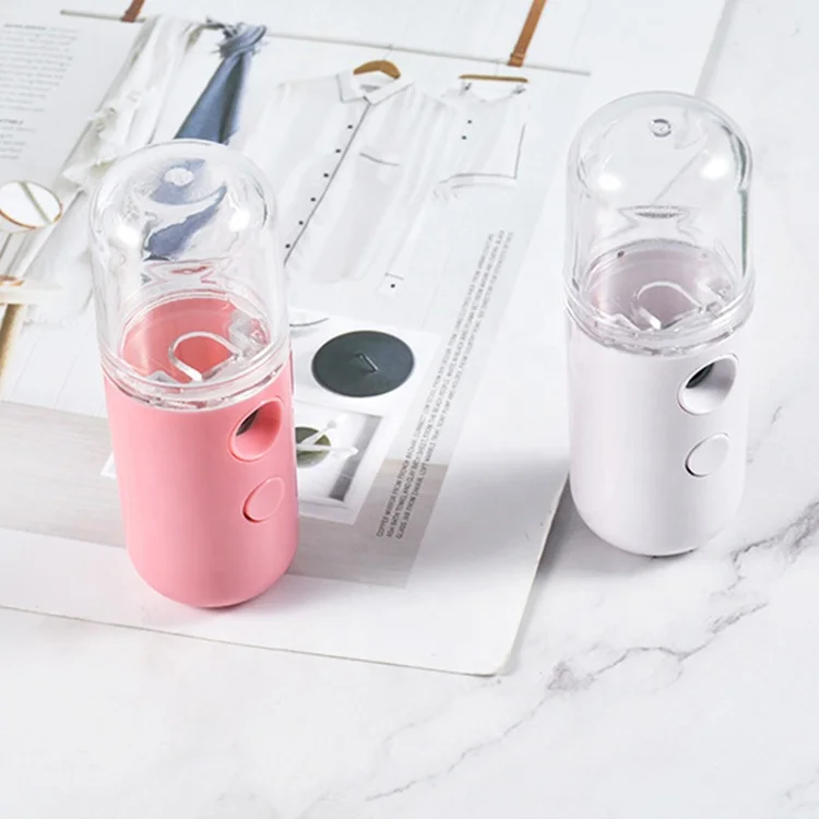 
Portable Rechargeable Handheld Face Nano Mist Spray Mini mist sprayer facial steamer Handy ultrasonic humidifier Water replenis 