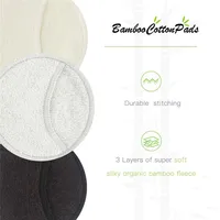 

4 Layers Washable Natural Bamboo Cotton Makeup Remover Pads