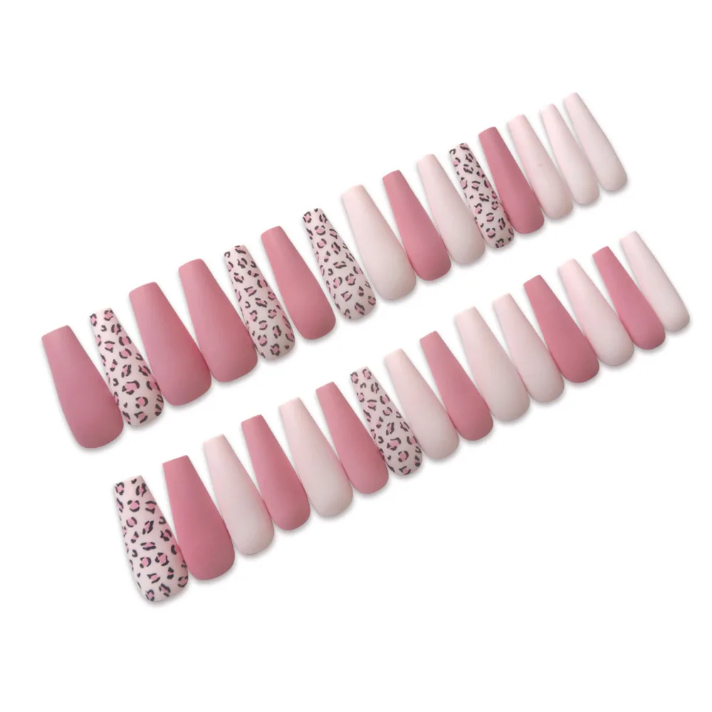 

New Style Extra Long Artificial Nails Full Cover Coffin Press On Nail Box