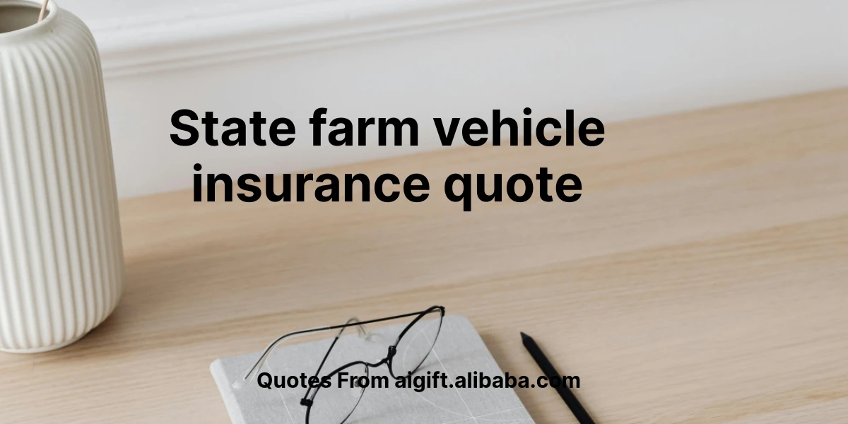 state farm vehicle insurance quote