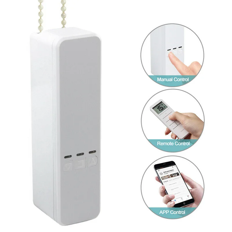 

Smart Life Tuya APP WIFI Motorized Chain Electric Roller Shade Drive Stopper Smart Blinds Chain Motor Controller, White