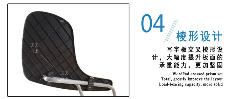 Students Study Chair Stacking Tablet Arm Chair Lecture Chair with Writing Board