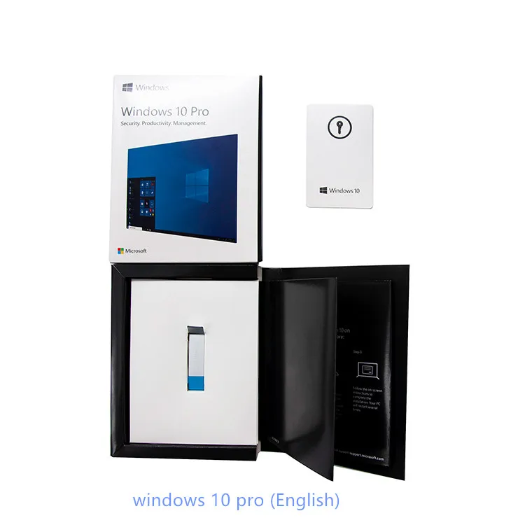 

Newest Version Microsoft Software Multi-language Windows 10 Pro USB Retail Box Original Fpp Key