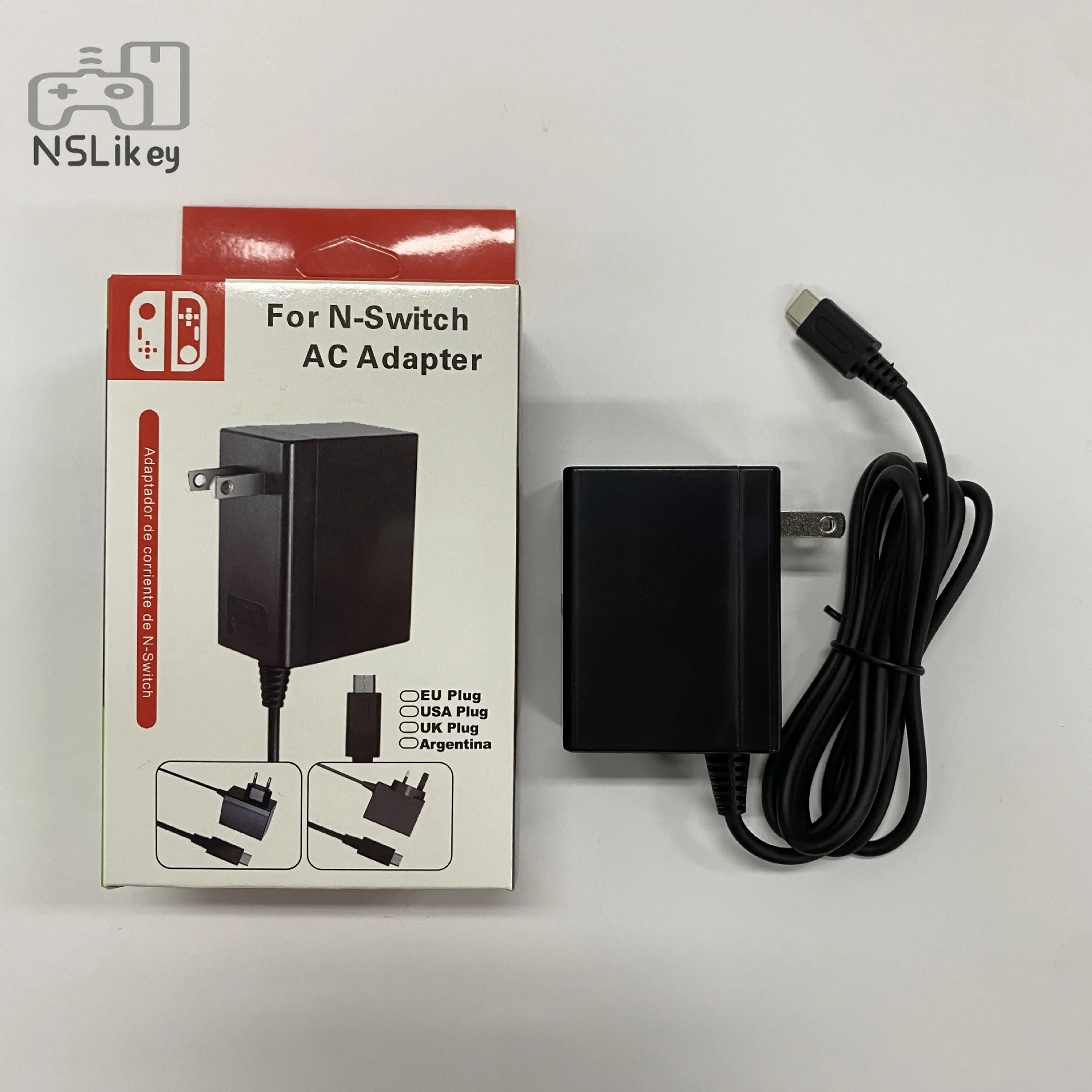 

NSLikey Quick Charge for Nintendo Switch TV Dock Type C Charger Adapter 5.0V-1A 15V-2.6A