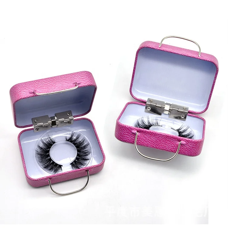 

Variety Mini Lash Suitcase Luggage Eyelashes Case Custom packaging 3D 5D 25mm Mink Lashes packaging box