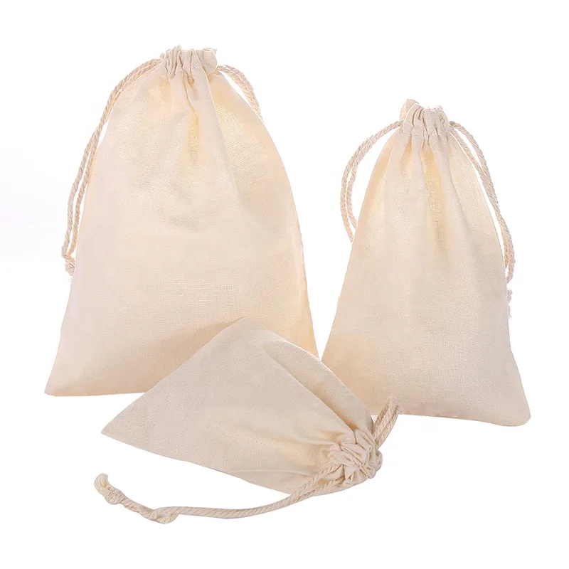 

13*18cm Recycling Drawstring Soup Bags Drawstring Muslin Bags Reusable Sachet&Crafts&Teas&Spices&Soaps&Jewelry Bags