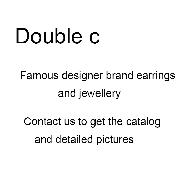 

Wholesale 2021 new designer popular luxury brand jewelry color channel earrings women, Picture shows