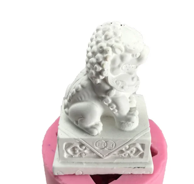 

LOVE'N DIY Lion silicone mold plaster incense mold for making candle LV396L