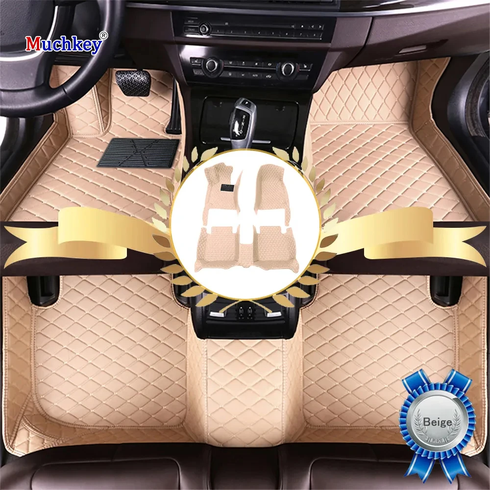 

Muchkey Hot Pressed 5D for Mazda MX-5 Miata 2015 2016 2017 2018 2019 Luxury Leather Car Floor Mats