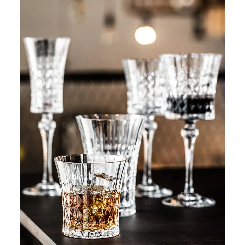 

Logo Printed Delicate Round Glass Cup, Heavy Base Old Fashioned Whisky Glassware Ice Wine Glass Cup, Picture