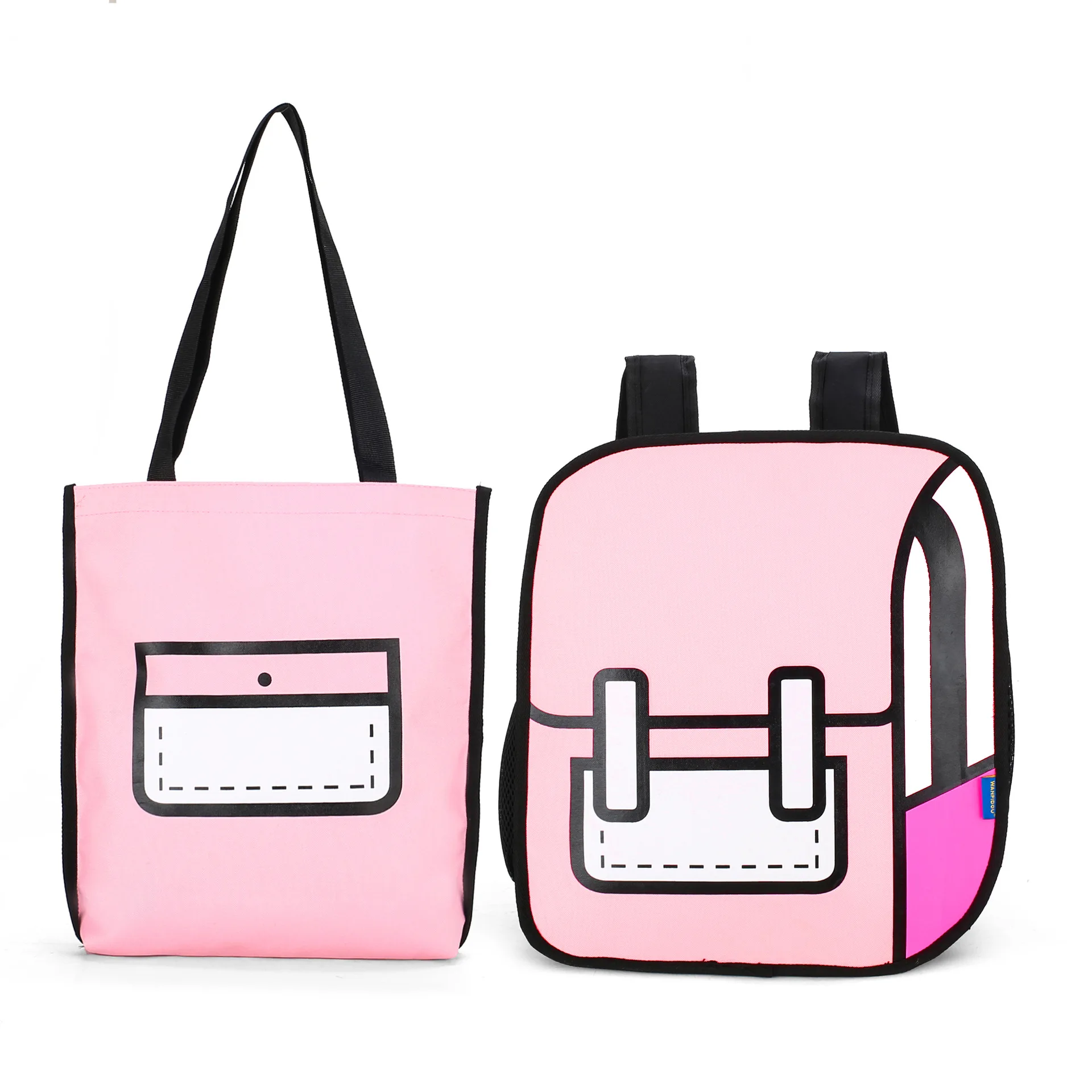 

Twinkle Custom 3d Cartoon Waterproof School Backpack Set Teenager Book Bag