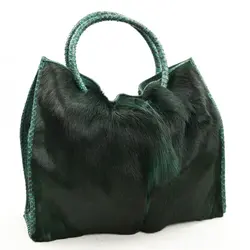 Luxury antelope fur handbags women elegant python 