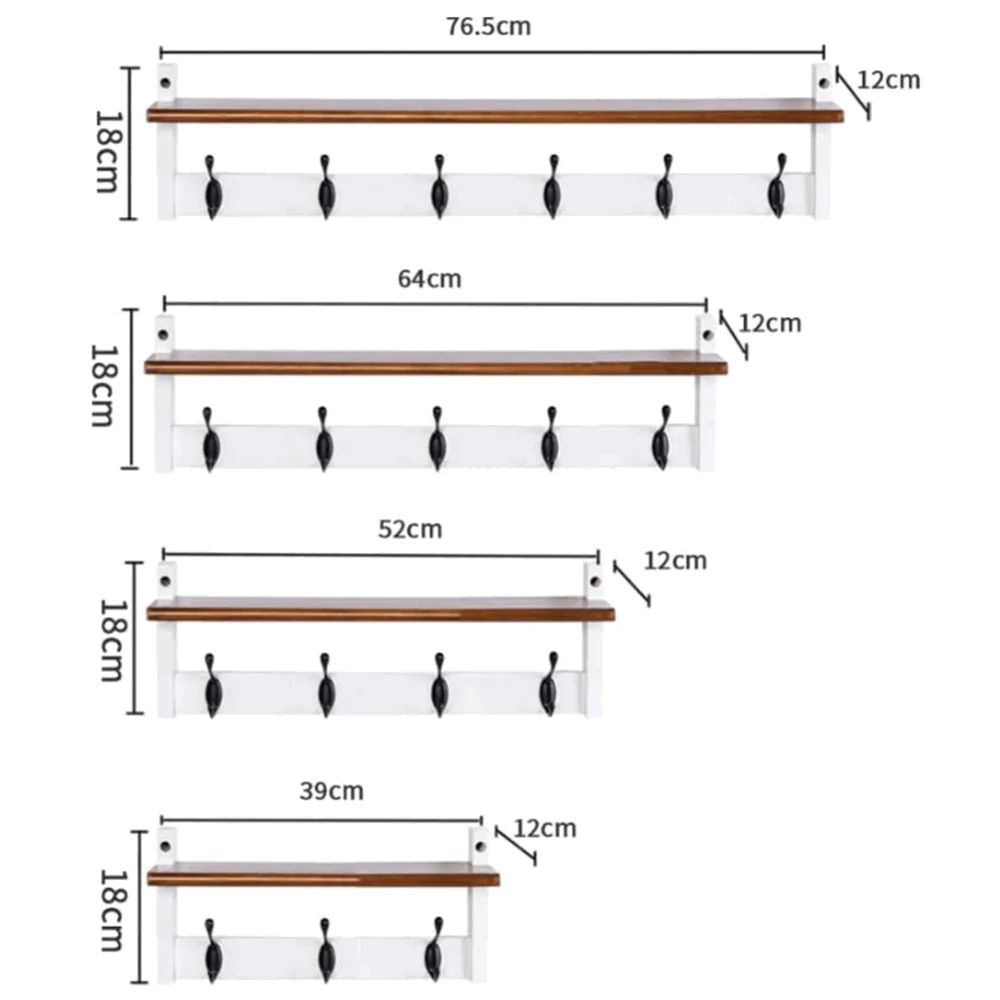 Entryway durable storage modern wall mount home decor factory wholesale wood and metal coat rack