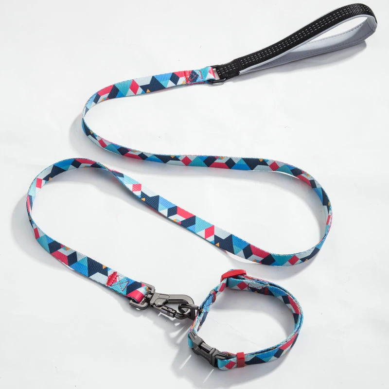 

Free Sample Best Seller Heavy Duty Custom Personalized Design Strong Dog Leash And Collar Set Harness Leather Accessories Leash, 10 color available
