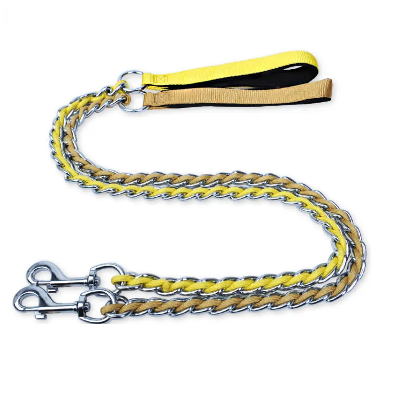 

New design Paracord Dog Leash Handmade Retractable Dog Show Leash, Silver,gold,orange,yellow