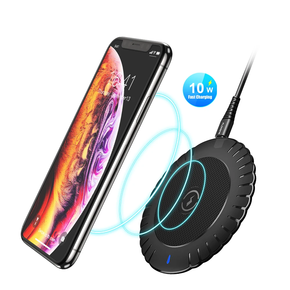 

Free Shipping 1 Sample OK 10W Wireless Charging Pad Led Light Wireless Charger For iPhone Mobile Phone Wireless Charger