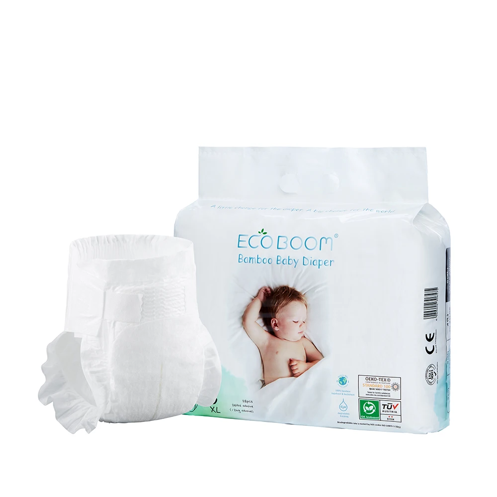 

ECO BOOM Disposable Infant Diapers Baby nappies bamboo with Low Price High Quality