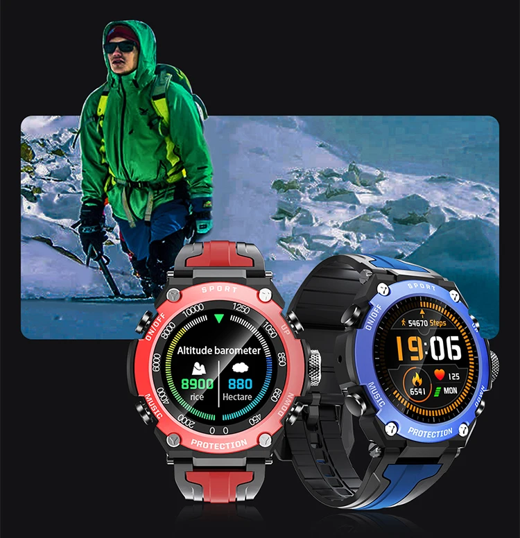 Smart watch men ip68 diving automatic watch with compass weather air pressure sensor DK10 smart watch