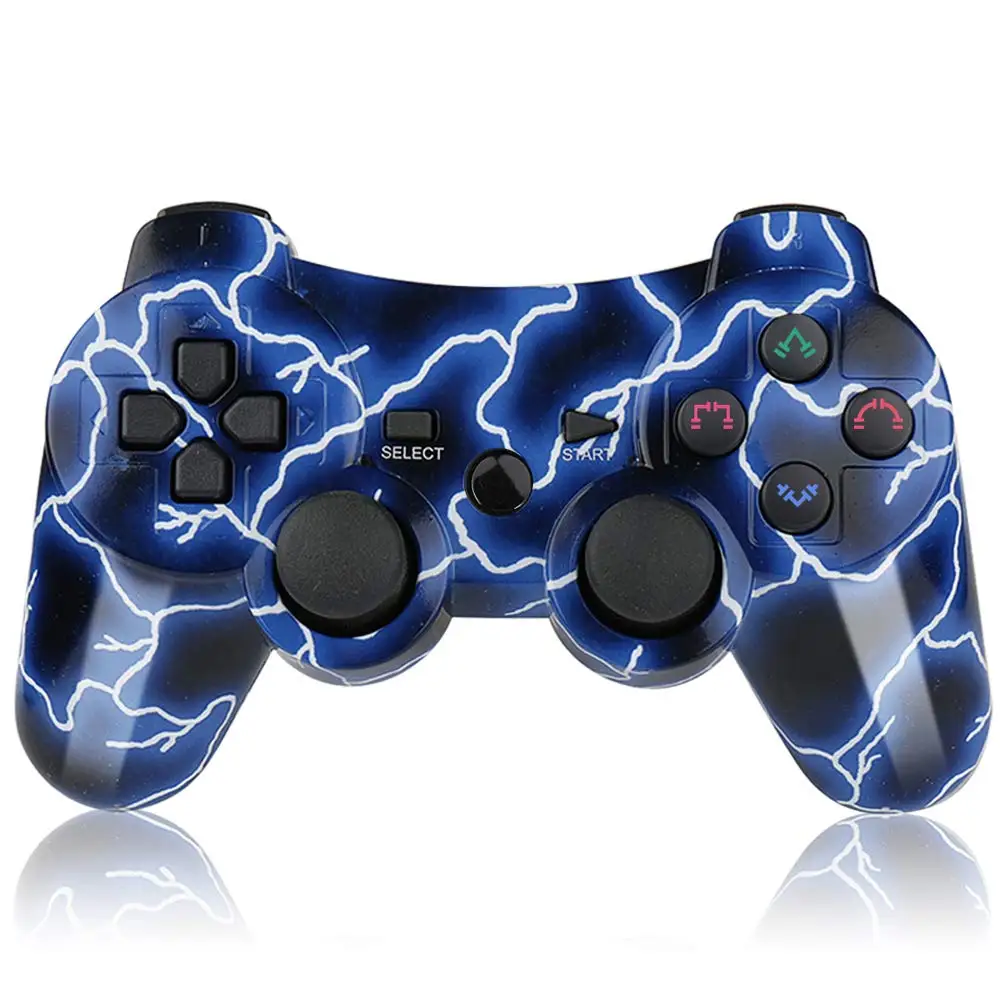 For PS3 Controller Wireless Double Shock Bluetooth Gamepad Gaming Controller For Playstation 3 with Charger Cable Joystick