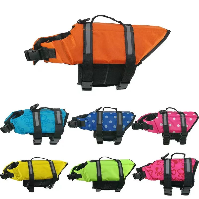 

New summer Teddy gold Labrador swimming life jacket large line dog vest pet clothing, As picture
