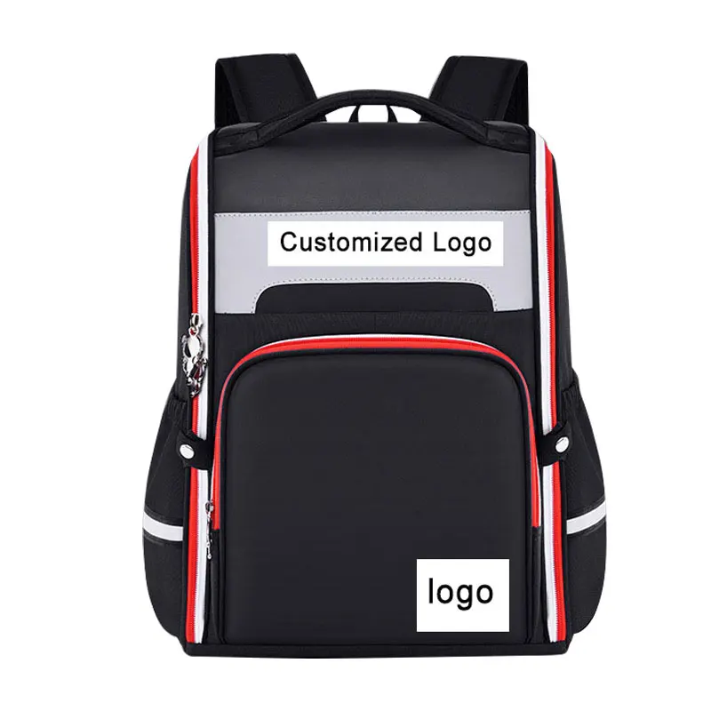 

Hot sale customized LOGO safety school bag backpack for primary kids