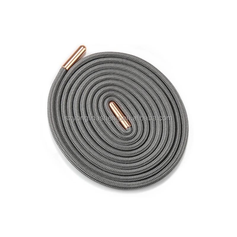 

Factory Cheap Custom Round Rope Shoelace Tips Colorful Shoe Shoelaces Accessories Decoration, Gold,silver,rose gold.gunmetal,panton colors