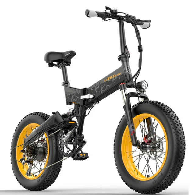 

LANKELEISI X3000PLUS 20-inch fat tire bicycle 48V 1000W folding electric bicycle 14.5AH $amsung battery 20 inch fat type ebike