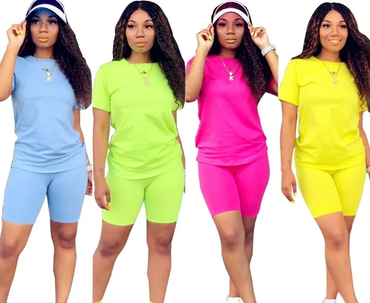 2019 Fashion Wholesale Short Sets Women Two Piece Set Clothing