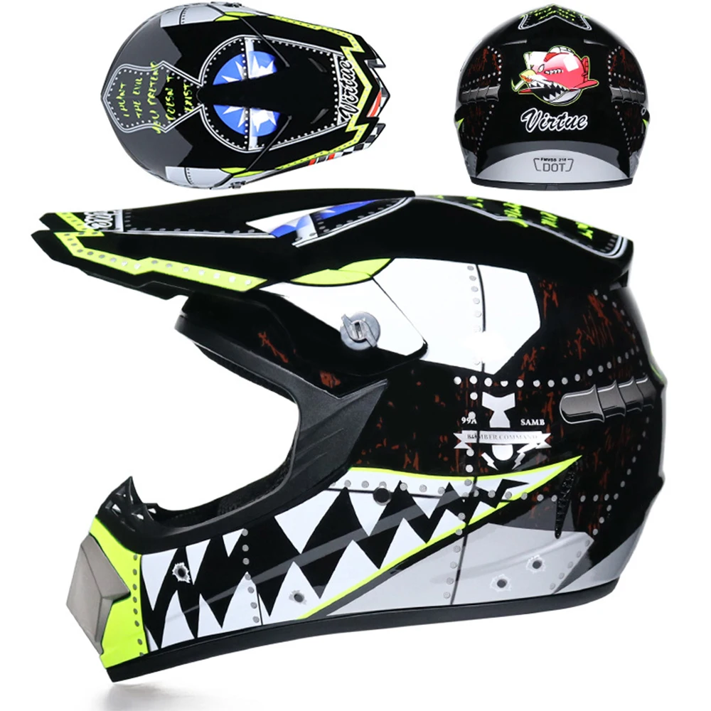 

FunFishing Motorcycle Helmet full Face ABS Motorbike Helmet Electric Safety Double Lens Helmet, 32 colors