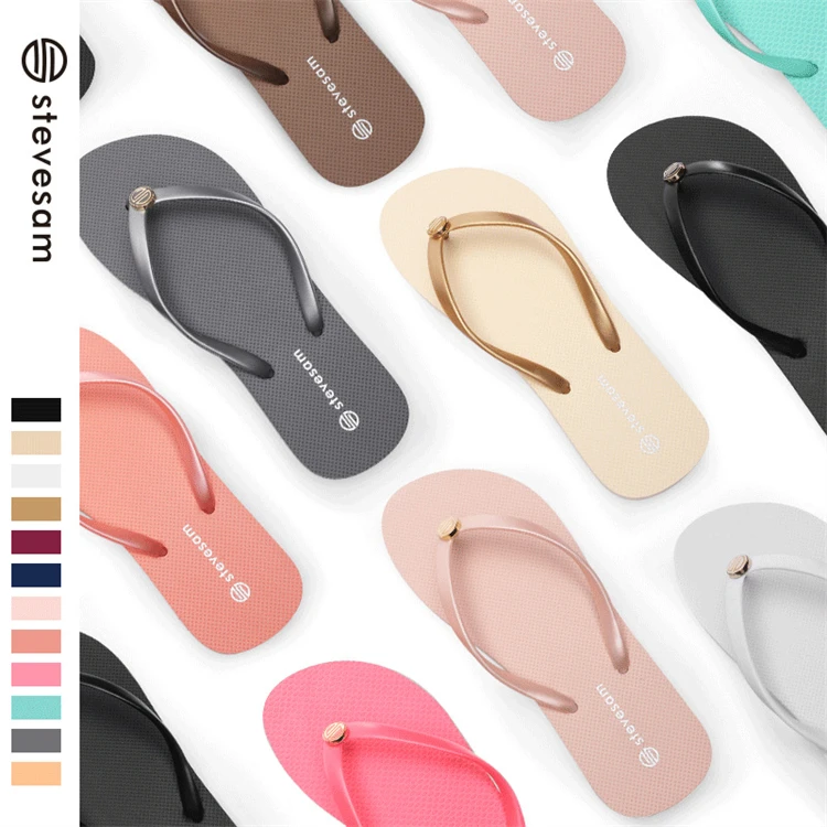 

Custom Summer New Lightweight Non Slip Multicolor Women Flat Slipper All-match Arket Flip-Flops