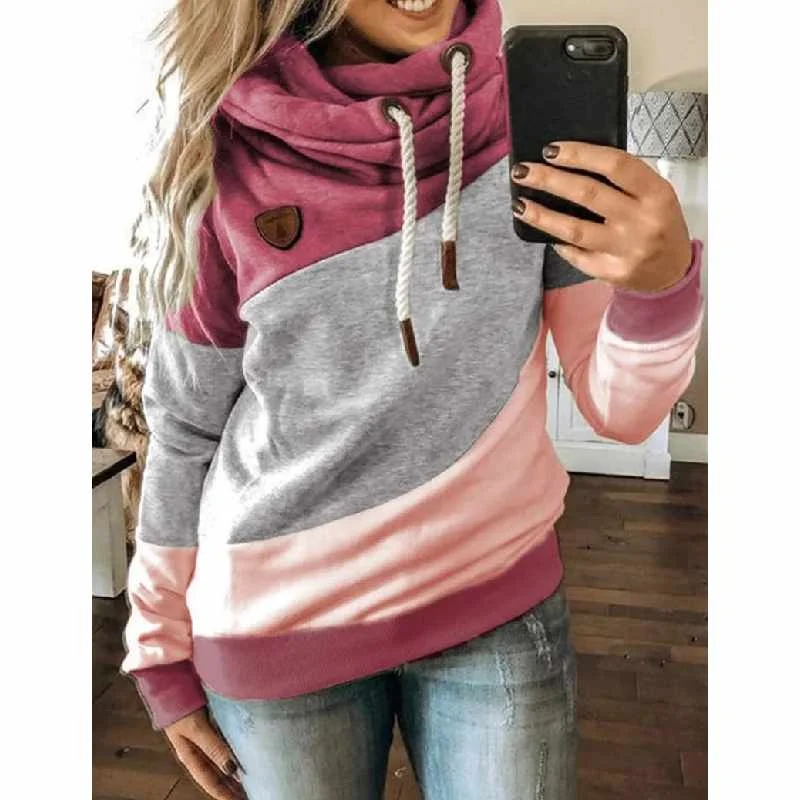

Hooded Hoodies Casual Pullovers Women Sweatshirts Plus Size
