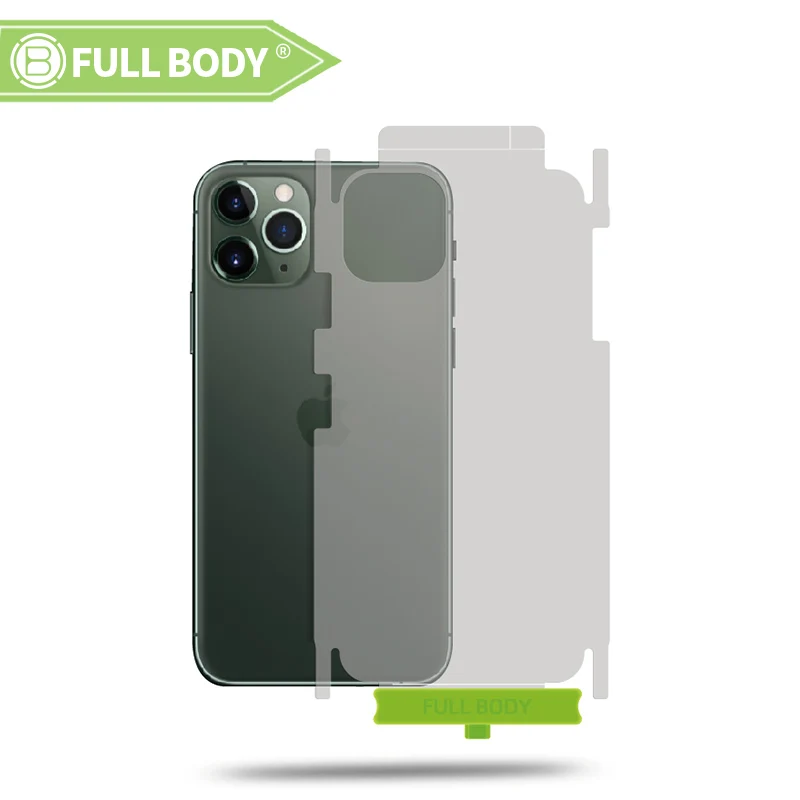 

Fingerprint Unlock Full Screen Full Body TPU Full Glue Screen Protector For iphone 11 Pro Max Screen Protector, Use layer is transparent