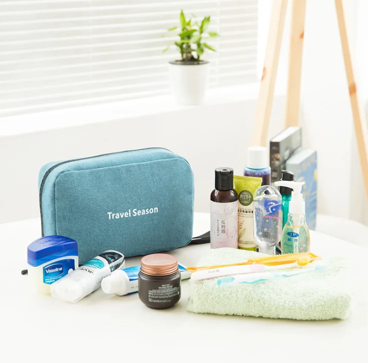 

Custom Wash Bags Toiletry Bag Travel Cosmetic Organizer Waterproof Portable Makeup Pouch for Women