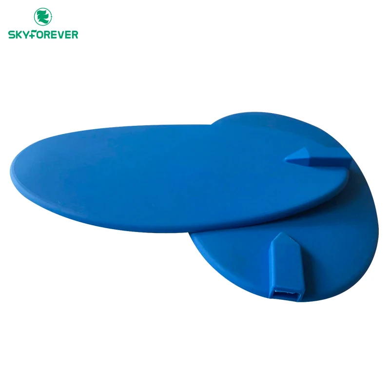 Skyforever 158x95mm Silicone Electrode Pads/rubber Electrode Pad For Body Massage Blue Carbon