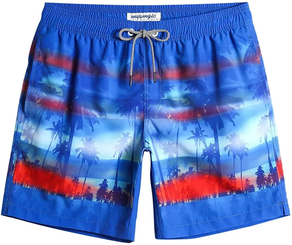 

sublimation prints Wholesale Custom logo men swimming trunks quick-dry sports Cotton String Waist surf board beach shorts